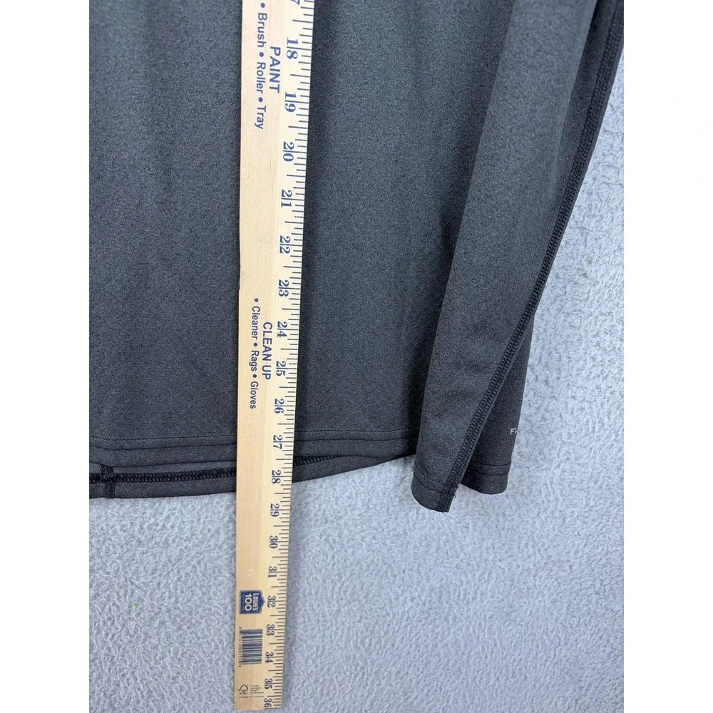 North Face FlashDry Pullover Mens M Golf Gray 1/4 Zip Long Sleeve Top Athletic